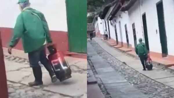 Video | Adulto mayor arriesgó su vida y retiró un presunto cilindro con explosivos del ELN en Norte de Santander Video | Adulto mayor arriesgó su vida y retiró un presunto cilindro con explosivos del ELN en Norte de Santander