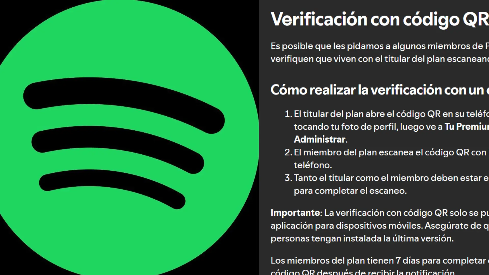 Fin a los trucos: Spotify pedirá verificación a través de código QR para planes familiares