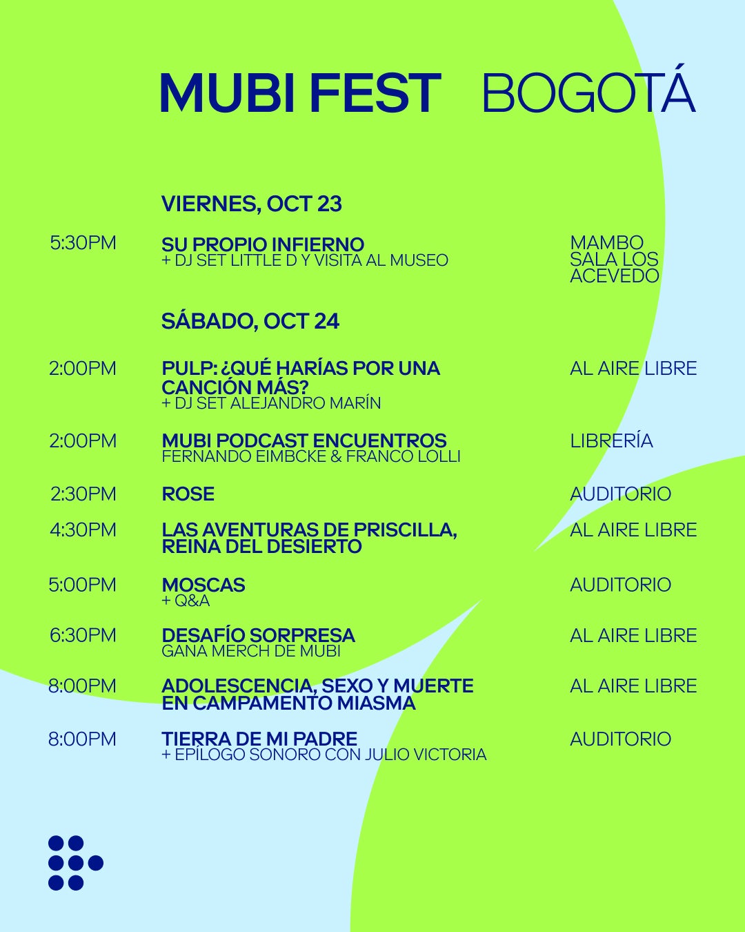 Foto: MUBI Fest Bogotá 2026