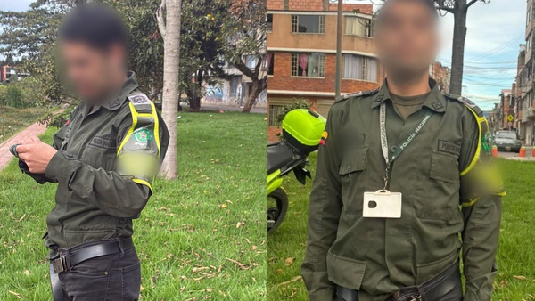 Falso Policía fue capturado en Bogotá: trató de evadir a las autoridades en un caño